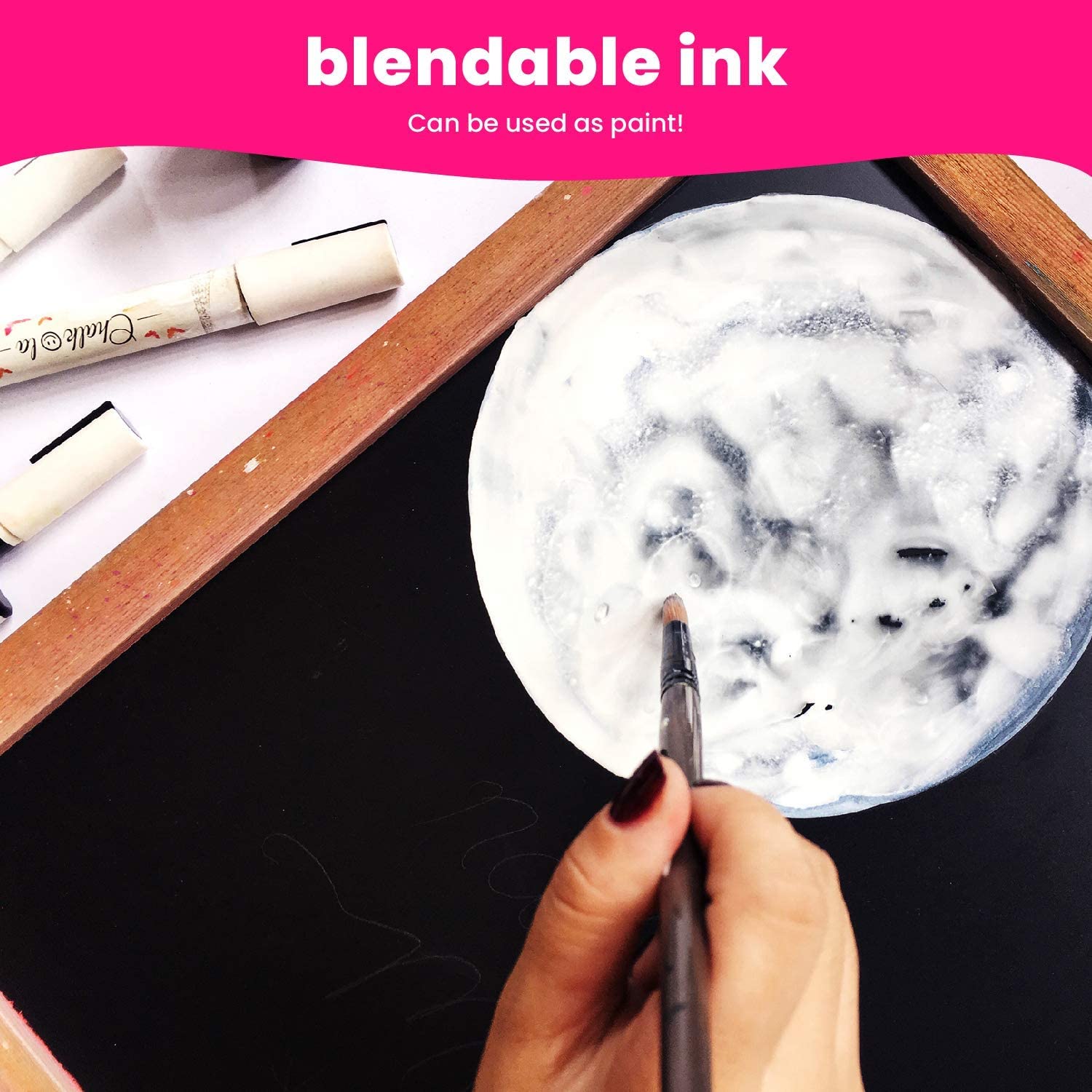 White Chalk Markers Fine Tip (4 Pack 3mm) - Wet & Dry Erase Chalk Pens for  Blackboard, Chalkboards, Windows, Signs, 